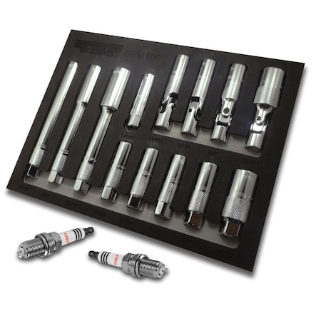 Vim Tools Spark Plug Socket Master Set - 13 Piece, ZX99MDCO51556 VI335083
